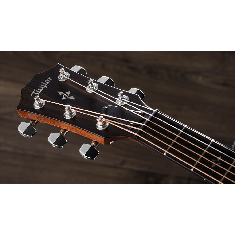 Taylor Guitars 417e, West African Crelicam Ebony Fretboard, Expression System ® 2 Electronics, Non-cutaway with Taylor Deluxe Hardshell-Western Floral Case