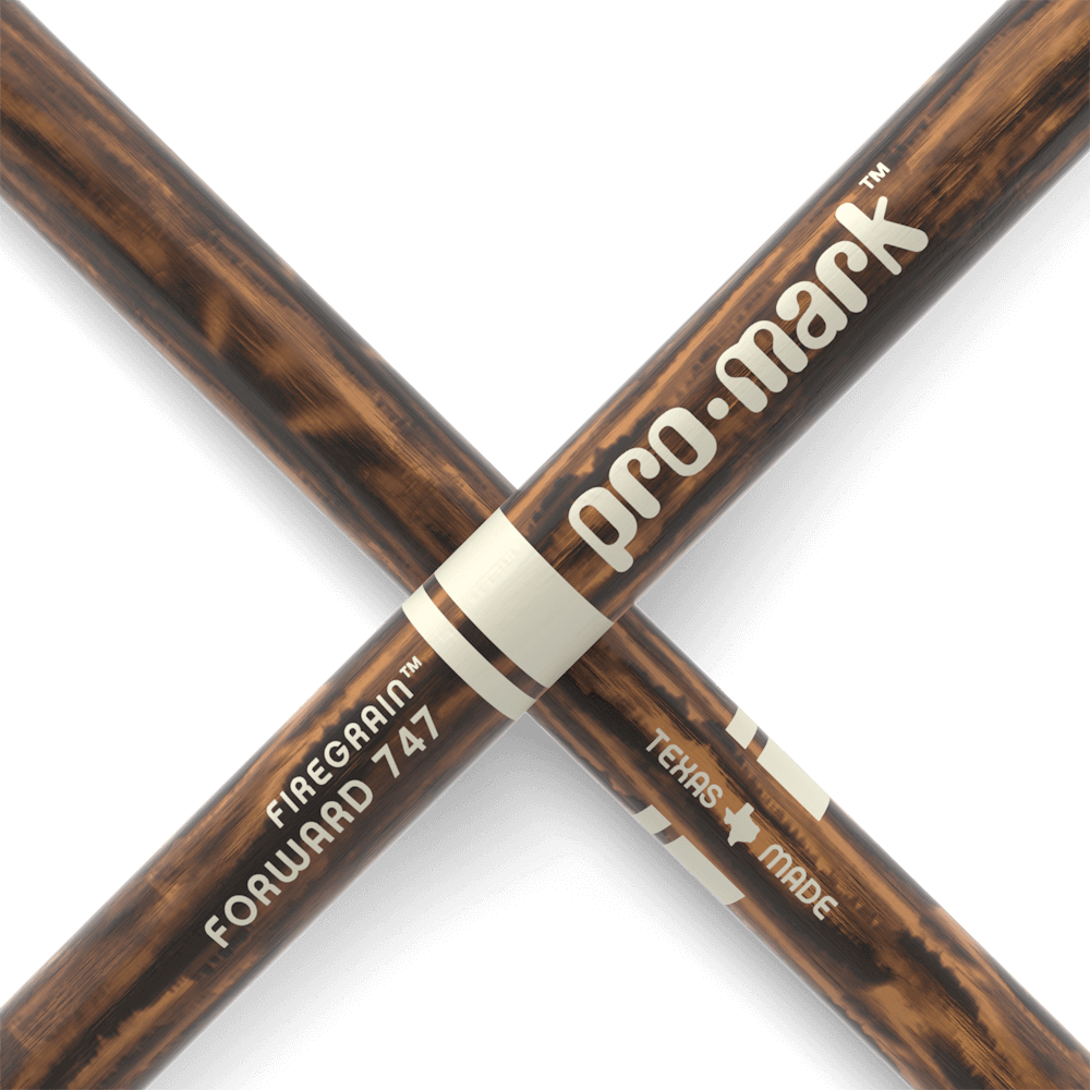 Promark TX747W-FG-Promark Classic 747 Firegrain Hickory Drumsticks