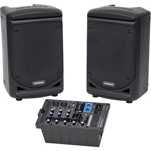 Samson Expedition XP300 6'' 2-Way 300W All-In-One Portable Bluetooth-Enabled Stereo PA System