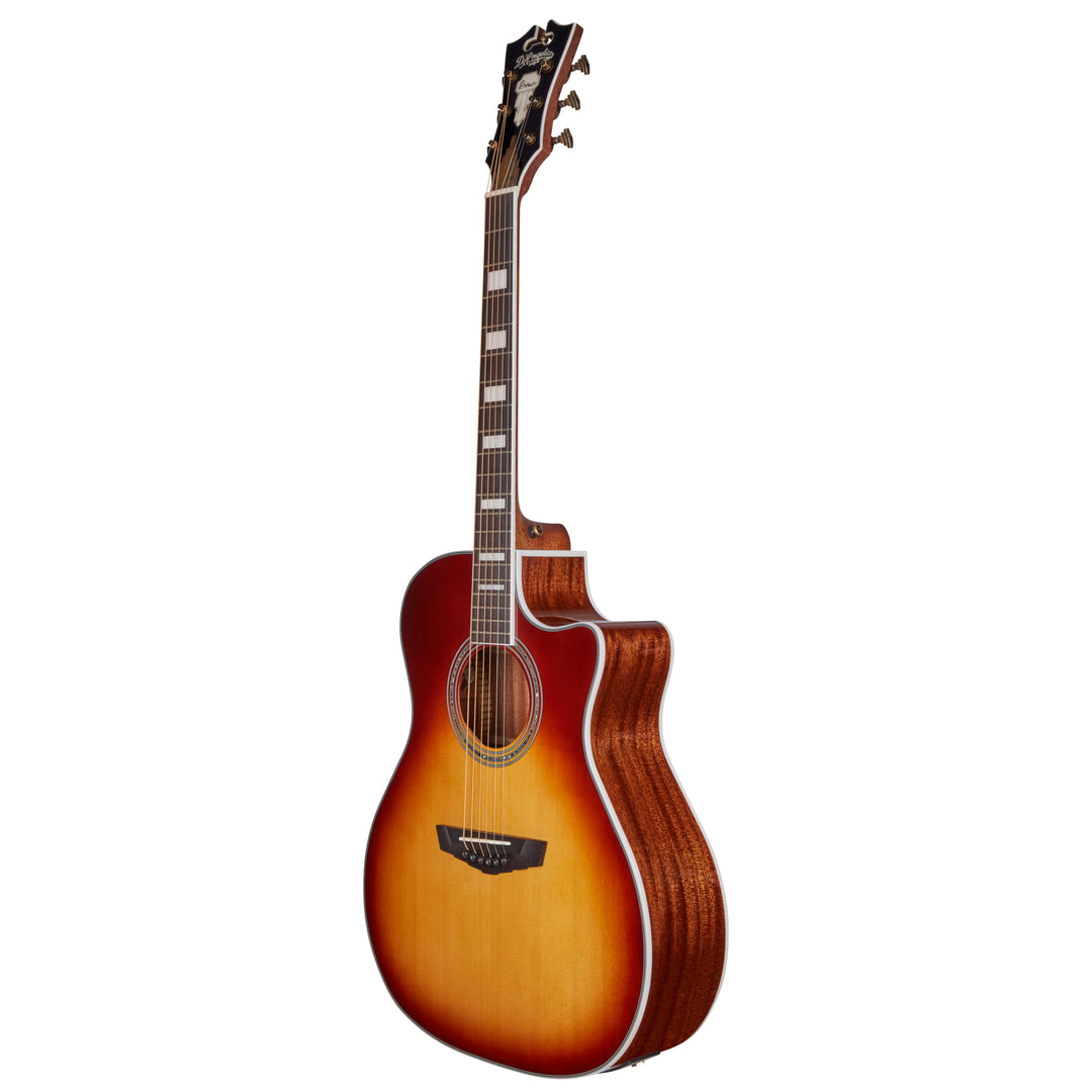 D'Angelico Premier Gramercy Acoustic Guitar - Iced Tea Burst