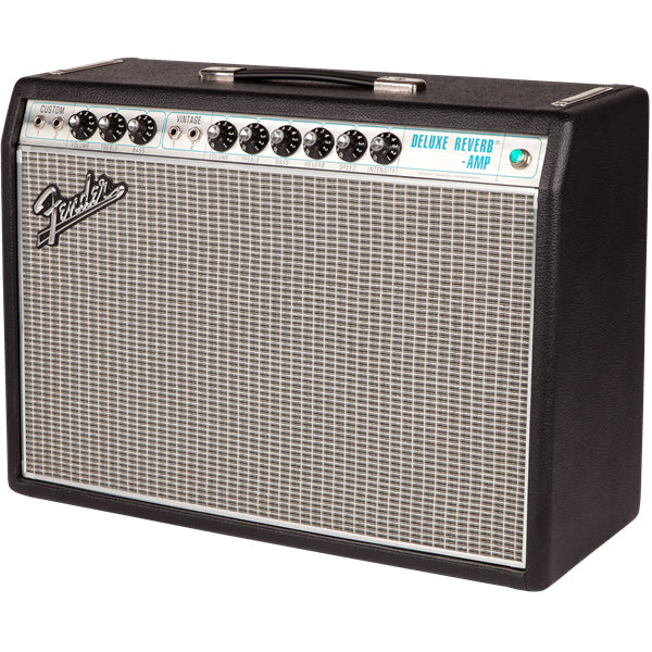 Fender '68 Custom Deluxe Reverb Guitar Combo Amplifier - Silver & Blue