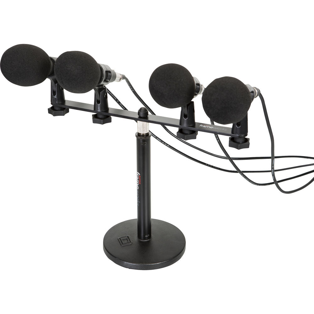 Gator Frameworks Mic Mount Bar for 1-4 Microphones