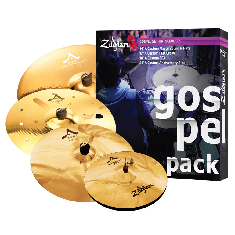 Zildjian AC0801G - A Cust Gospel Pack-14,17,18,21 AC-M HH, FC, EFX, AR