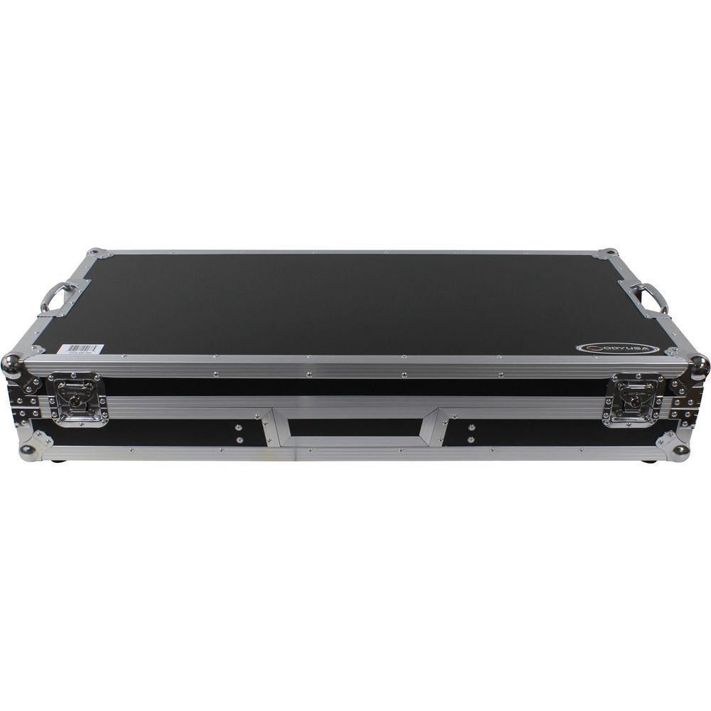 Odyssey FZGSLBM12WR Flight Zone Low Profile Glide Style DJ Coffin for 12” Mixer, 2x Turntables (Battle) & 2U Rack