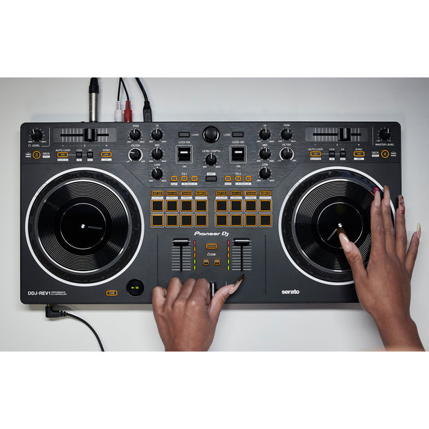 Pioneer DJ DDJ-REV1 Scratch-Style 2-Channel DJ Controller for Serato DJ Lite - Black