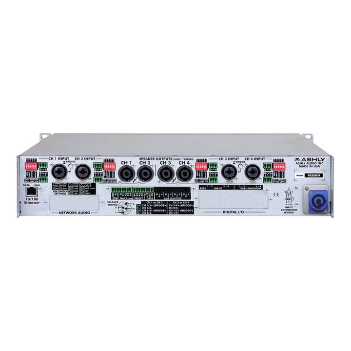 Ashly nXe8004 amplifier plus OPDante and OPDAC4 Option Cards