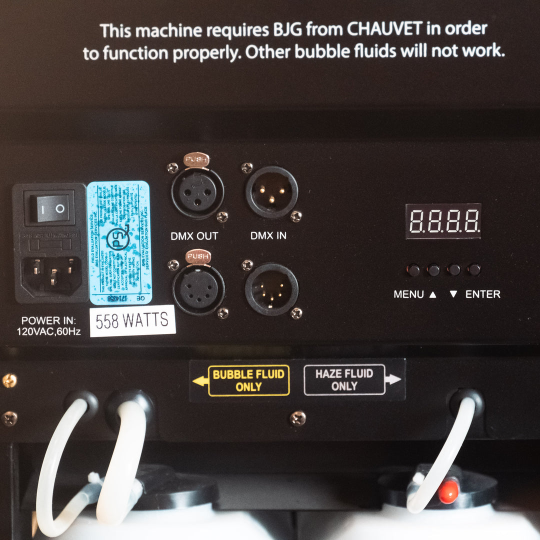 Chauvet DJ Hurricane Bubble Haze Hybrid Atmospheric Effect Machine (Demo)