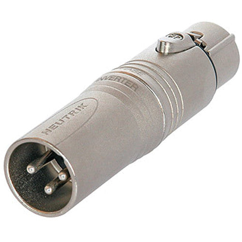 Neutrik NA3M5F - Inline DMX Adapter -3 Pin XLRM to 5 Pin XLRF