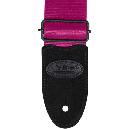 On-Stage GSA20 Seatbelt Guitar Strap - Pink