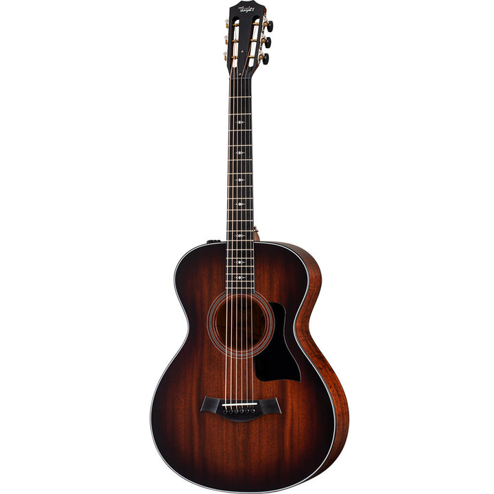 Taylor Guitars 322e 12-Fret, West African Crelicam Ebony Fretboard, Expression System ® 2 Electronics, Non-cutaway with Taylor Deluxe Hardshell Brown Case