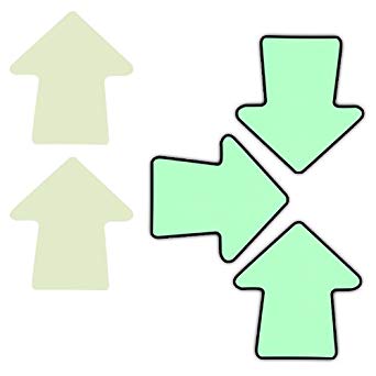 Pro Tape Glow 3” Arrows (25-Pack)