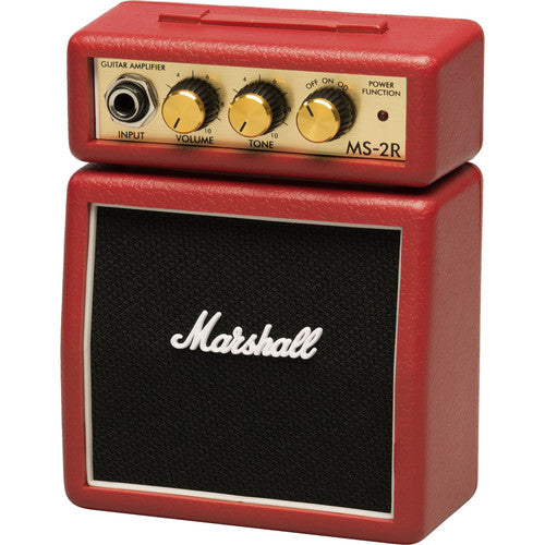 Marshall MS-2R Micro Amp - Mini Practice Amp (Red)