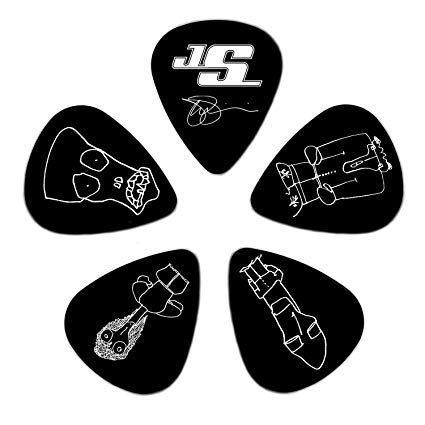 D'Addario 1CBK2-10JS - 10 SATRIANI-PICK-BLACK-LIGHT