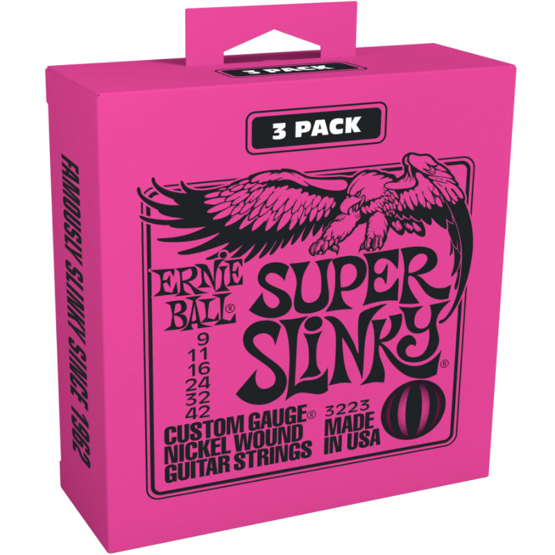 Ernie Ball 3223EB Super Slinky (3 Pack)