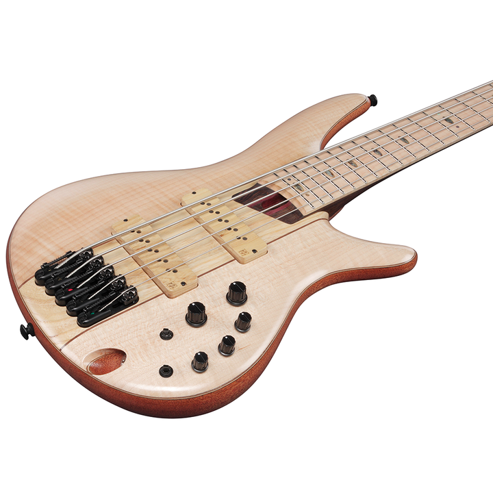 Ibanez SR Premium 5-String Electric Bass (Natural Low Gloss) SR5FMDX2NTL