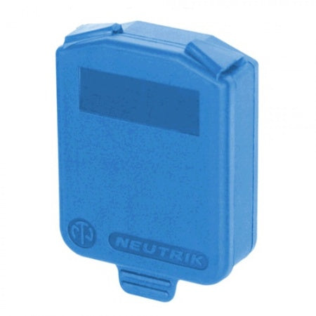 Neutrik SCDX-6 - Blue Hinged Cover (10 Pack) for D Size Connectors