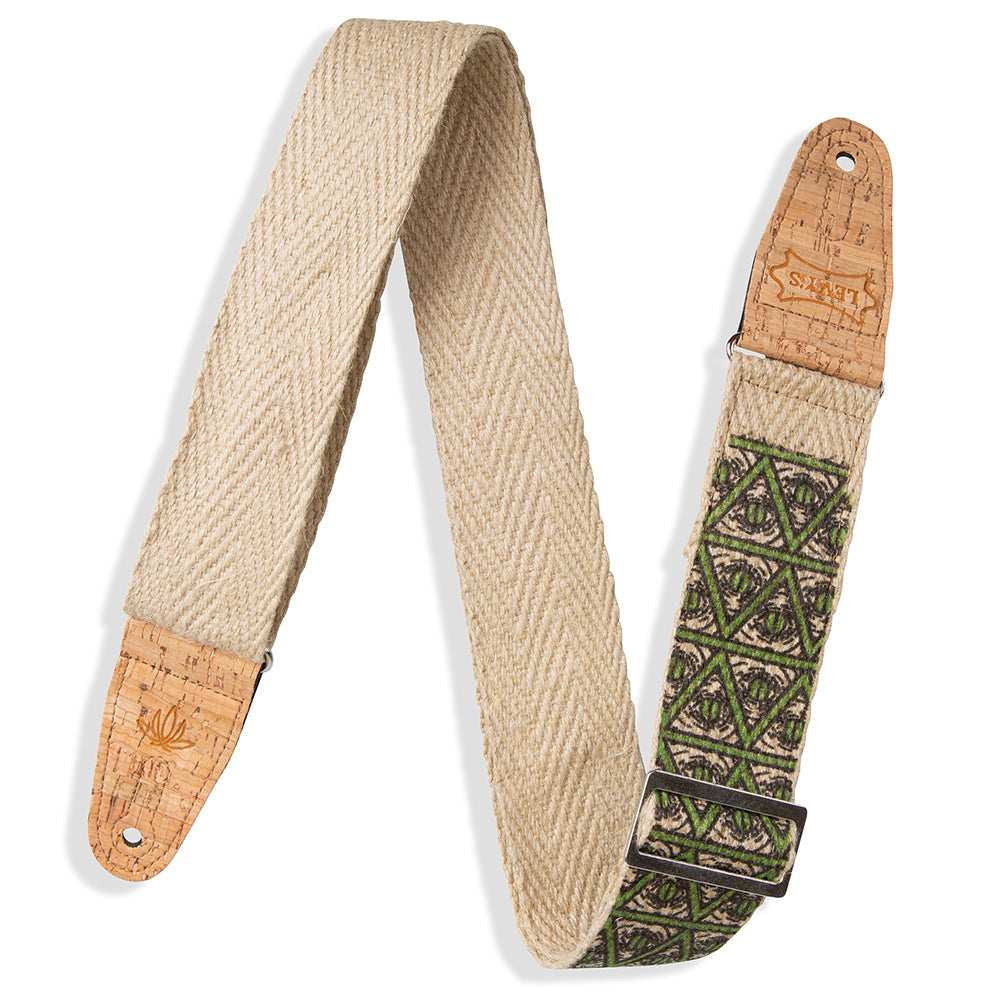 Levy’s MH8P-005 Illuminati Hemp Natural Guitar Strap