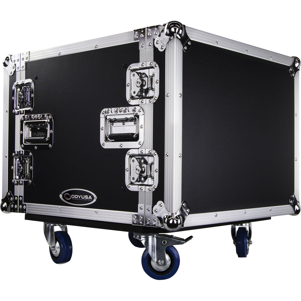 Odyssey FZS08W Flight Zone Shockmount Case with Wheels - 8U