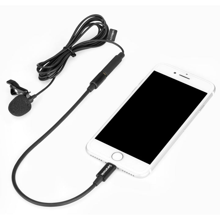 Saramonic LavMicro U1A Omnidirectional Lavalier Microphone w/ Lightning Connector - 6.5’ Cable
