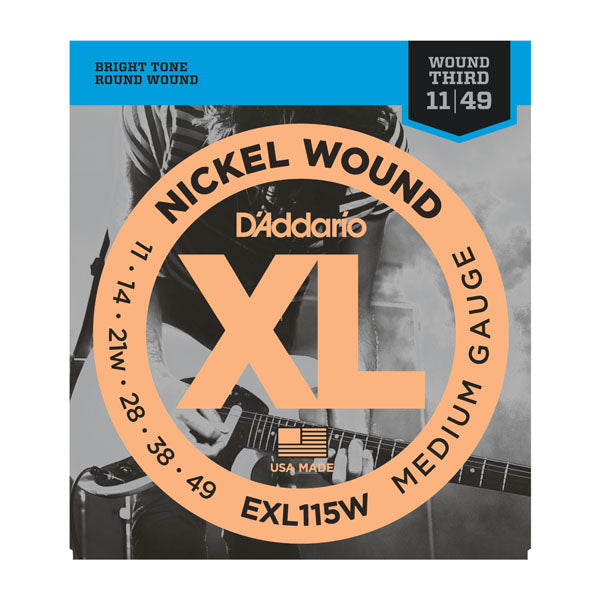 D'Addario EXL115W - SET GTR XL BLUES/JAZZ WND 3RD