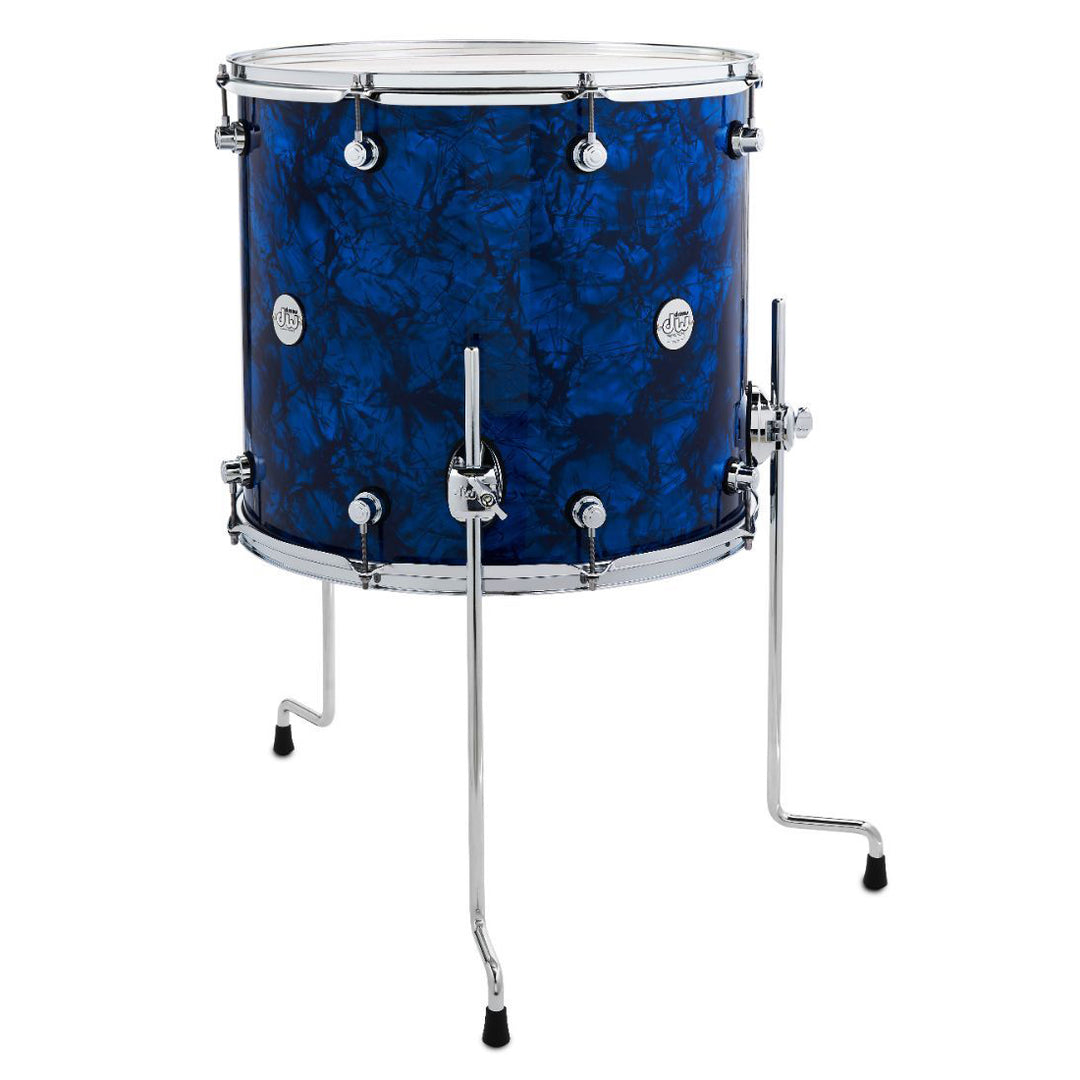 DW Design Series Floor Tom 16x18 Finish Ply - Deep Blue Marine
