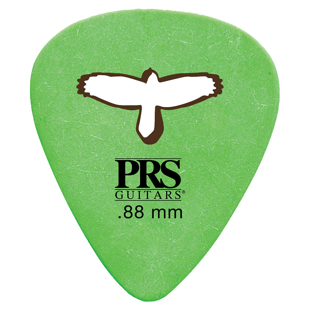PRS Guitar Picks Delrin Punch Picks Green (12-Pack) - 0.88mm