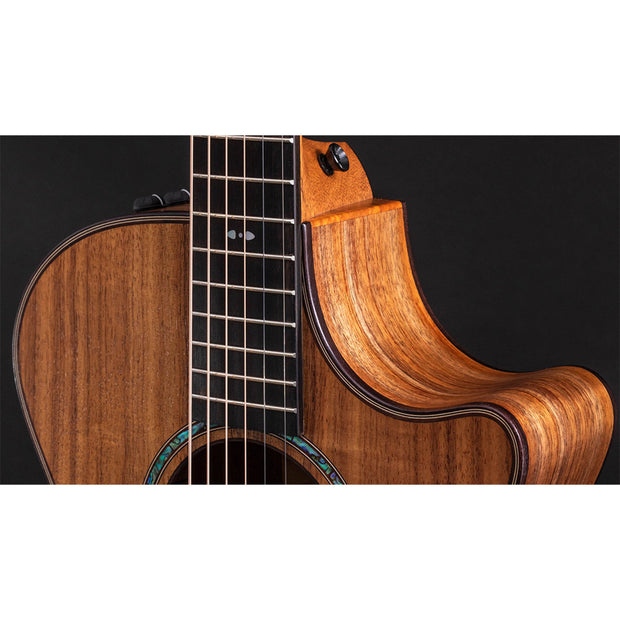 Taylor Guitars 722ce, Hawaiian Koa Top, Hawaiian Koa Back and Sides, West African Crelicam Ebony Fretboard, Expression System ® 2 Electronics, Venetian Cutaway with Taylor Deluxe Hardshell Brown Case