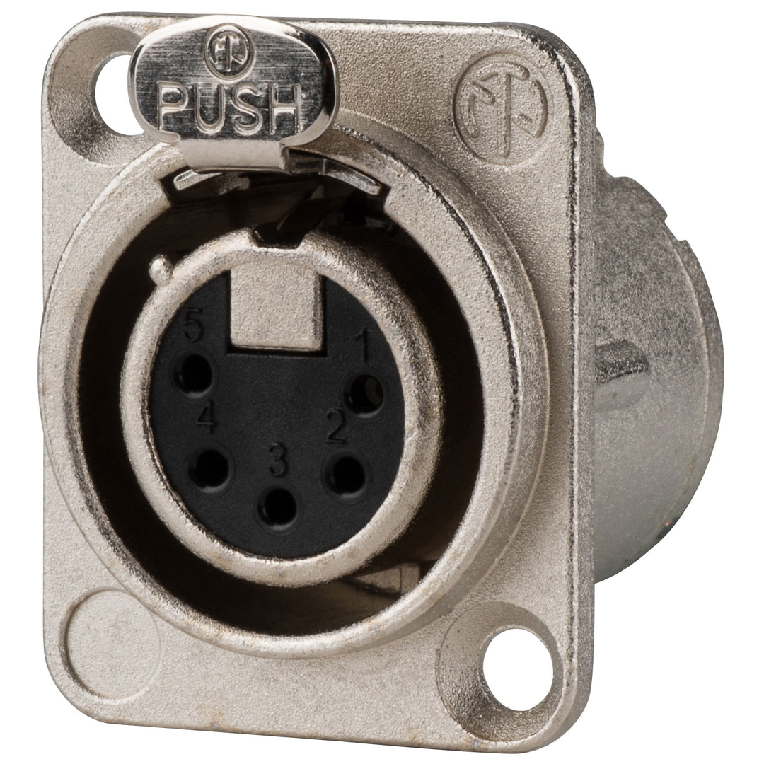 Neutrik NC5FD-LX - 5 Pin Nickel Chassis XLRF -D Size