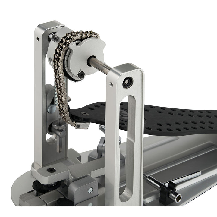 DW CPMCDBK Machined Chain Drive Single w/ Black Footboard & Heel