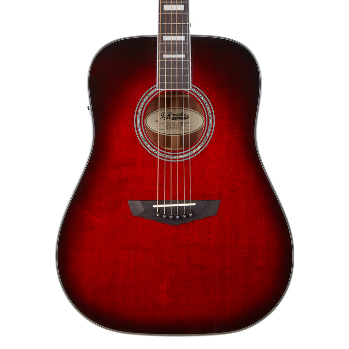 D'Angelico Premier Lexington Acoustic Guitar - Translucent Black Cherry Burst