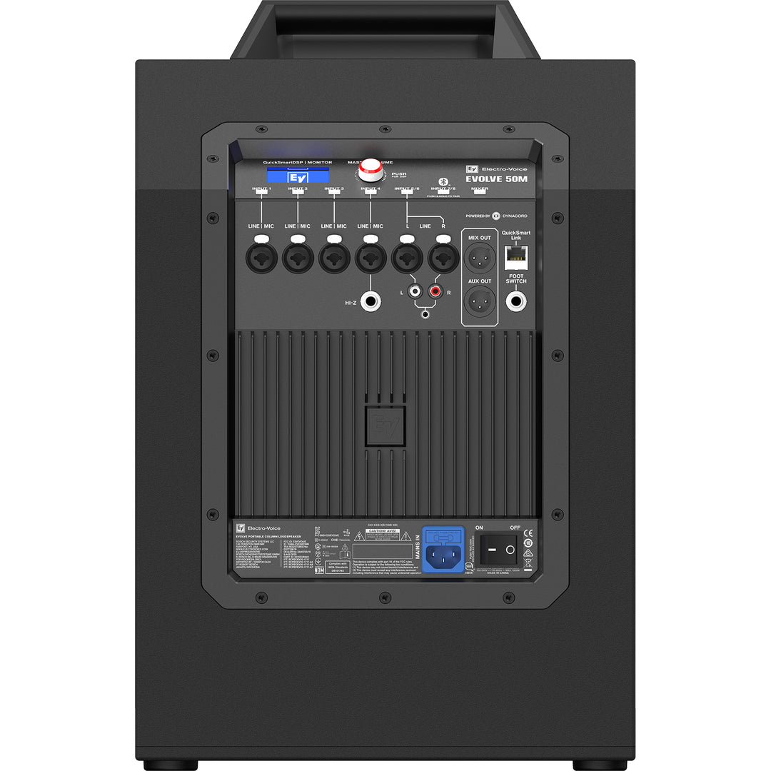Electro-Voice Evolve 50M Powered Column Speaker System w/ Mixer - Black