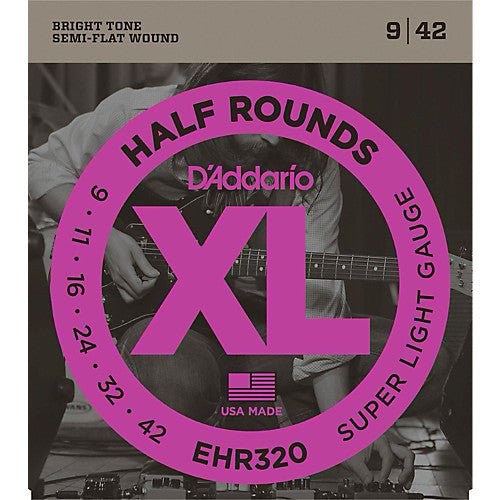 D'Addario EHR320 - SET GTR HALF ROUND SUP LITE