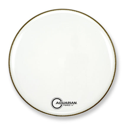 Aquarian FR28WH - 28'' Aquarian Force II Gloss White Resonant Drumhead