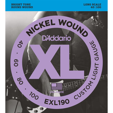 D'Addario EXL190 - SET BASS XL 40-100 LONG SCALE
