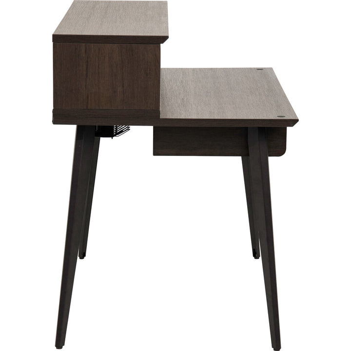 Gator Elite Furniture Series Main Desk - Dark Walnut Brown