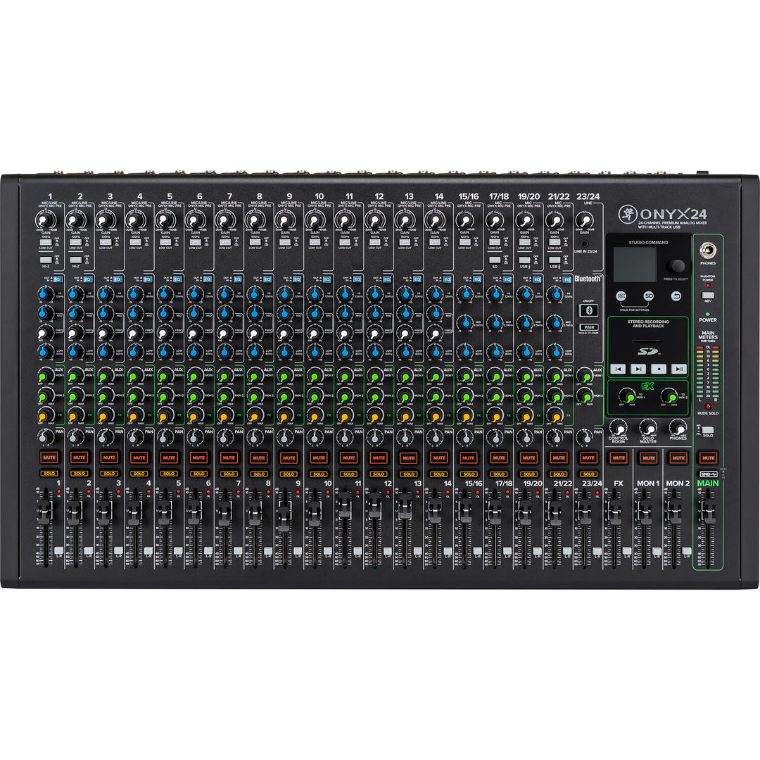 Mackie Onyx24 24-Channel Premium Analog Mixer with Multitrack USB