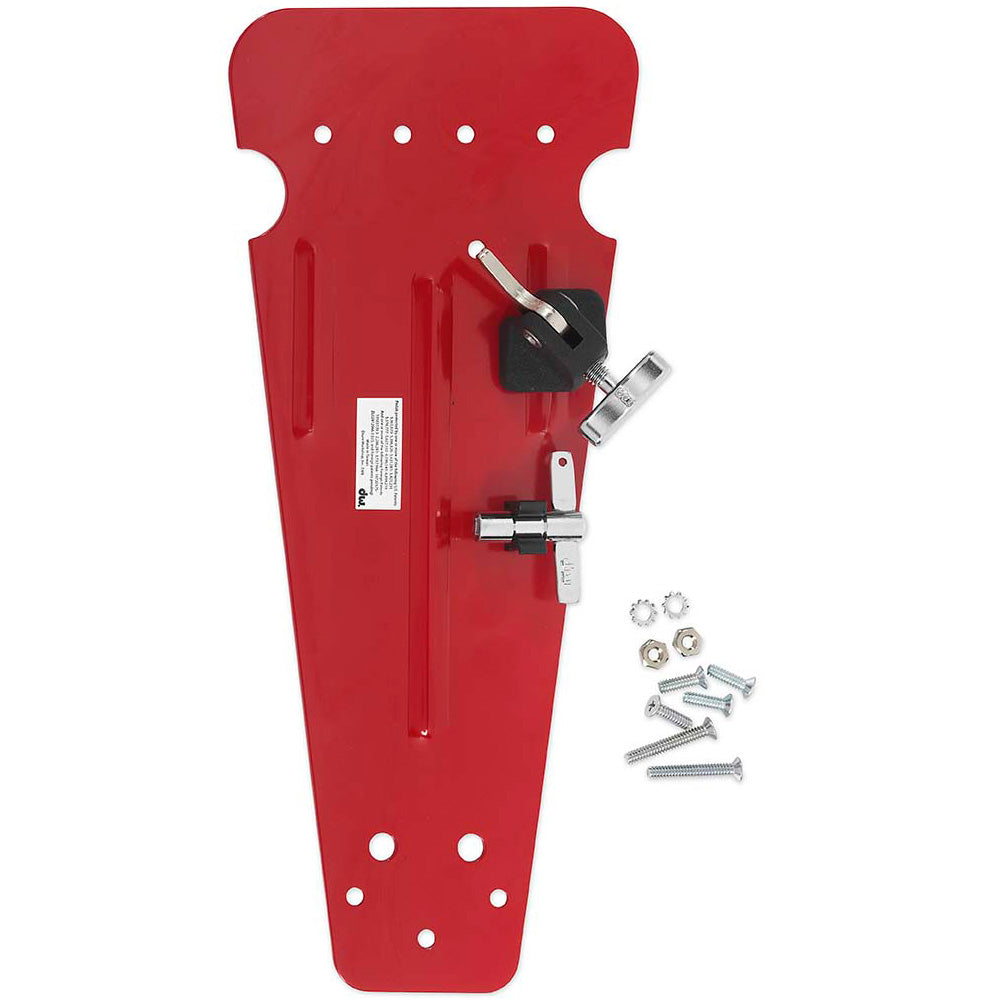 DW DWSP50P Red Pedal Plate w/ 997 Hoop Clamp Velcro