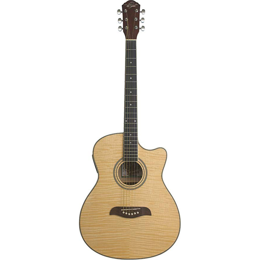 Oscar Schmidt OACEFN-A Acoustic Guitar Auditorium Natural