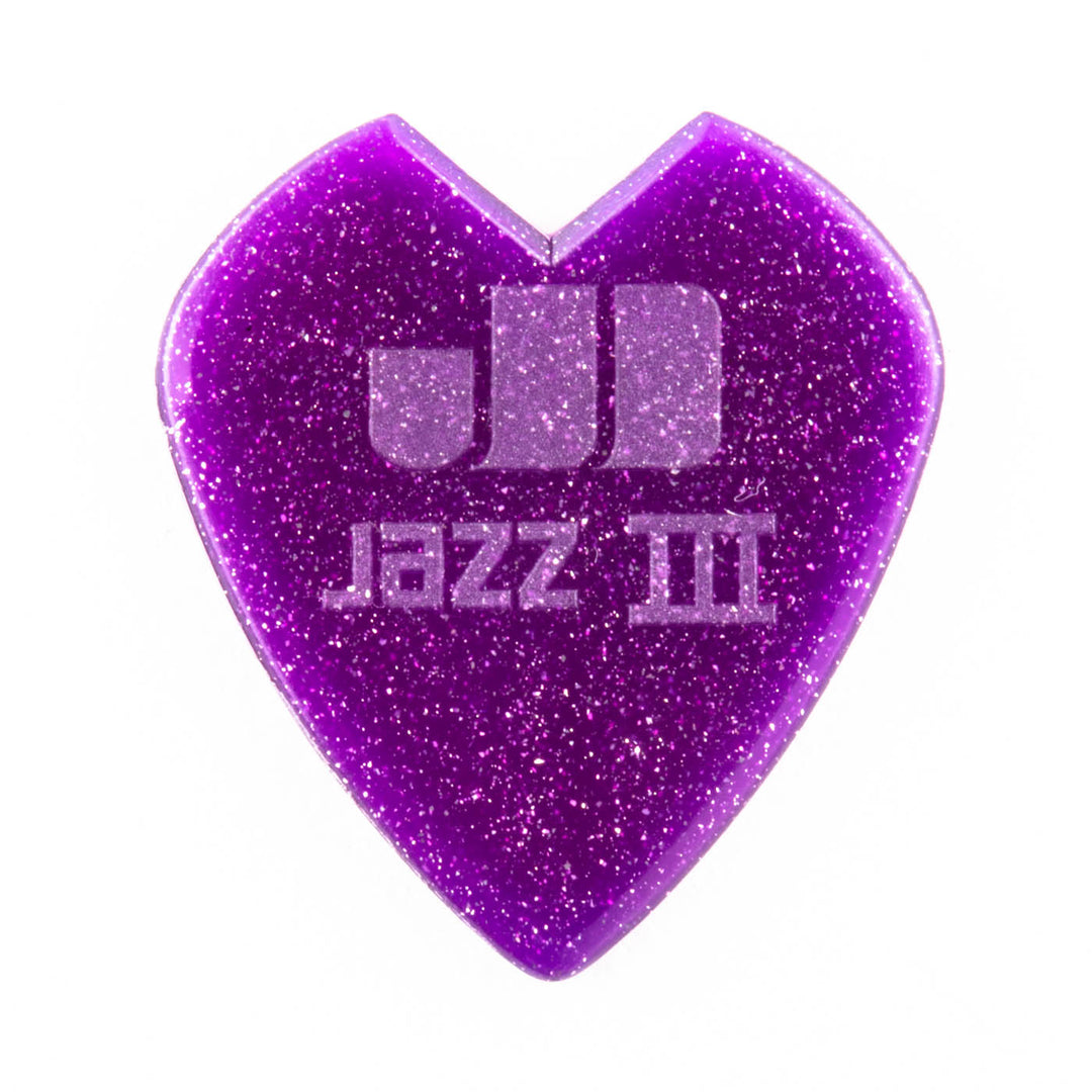 Dunlop 47RKH3NPS K.Hammett JazzIII pick-24bg Purple Sparkle