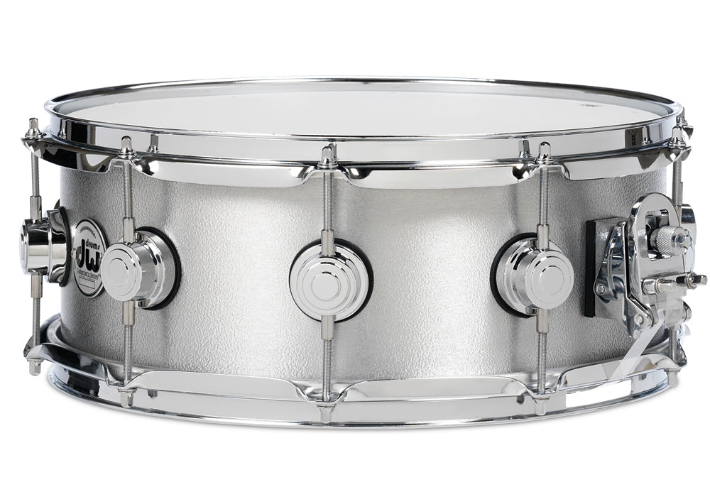 DW Collector’s Series Metal Snare Drum Solid 3mm Aluminum Wrinkle Coat Finish - 6.5x14