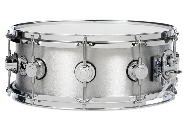 DW Collector’s Series Metal Snare Drum Solid 3mm Aluminum Wrinkle Coat Finish - 6.5x14