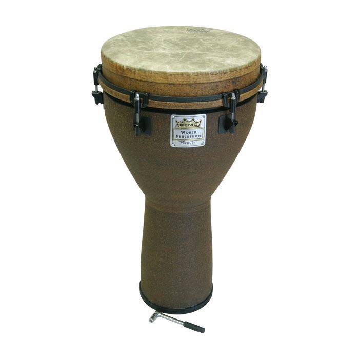 Remo DJ-0012-BE - 12'' X 24'' Djembe, Mondo,Black Earth Fin., Skyndeep Fiberskyn