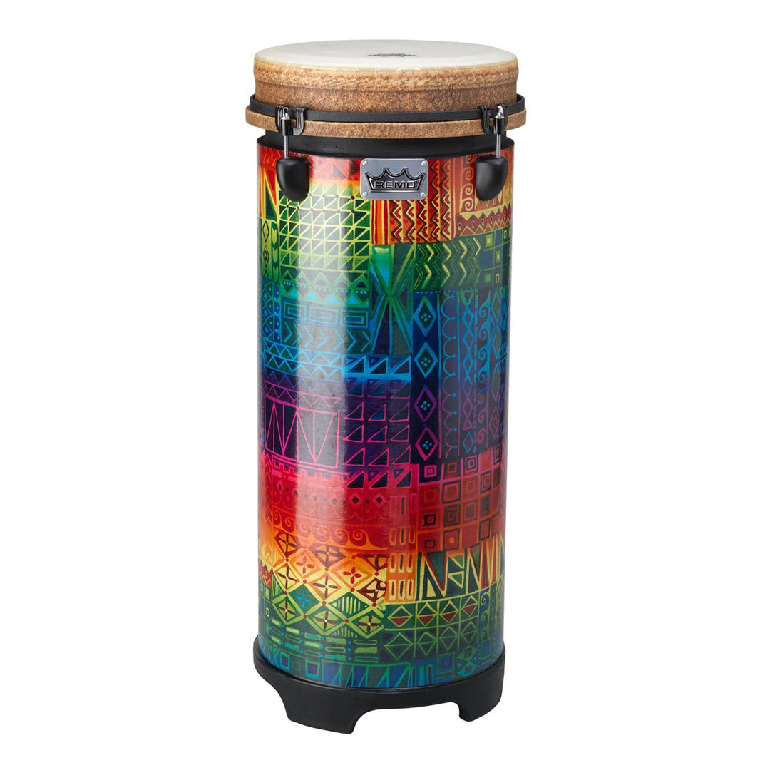 Remo TU-1110-17 - 10" x 27" Tubano, Drumkey Tuned - Fabric Rainbow