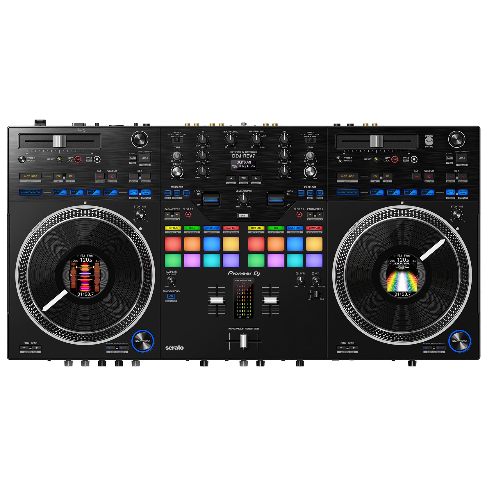 Pioneer DJ DDJ-REV7 Scratch-Style 2-Channel Professional DJ