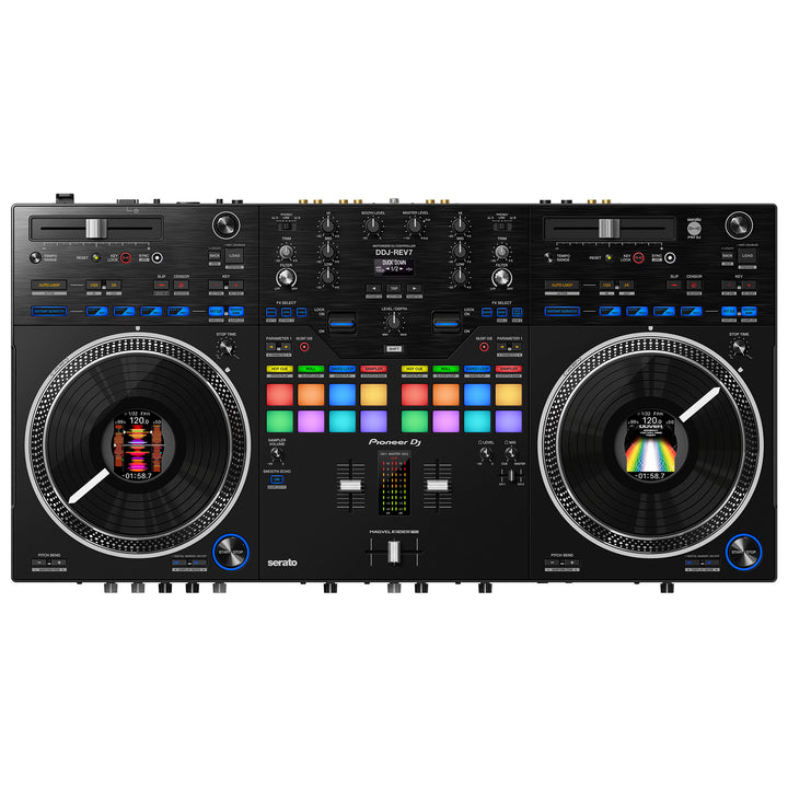 Pioneer DJ DDJ-REV7 Scratch-Style 2-Channel Professional DJ Controller for Serato DJ Pro - Black