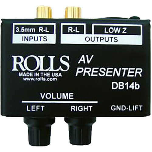Rolls DB14B AV Presenter Stereo Patch DI