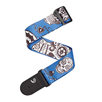 D'Addario P20W1415 - 2'' GTR STP, SUGAR SKULLS - BU
