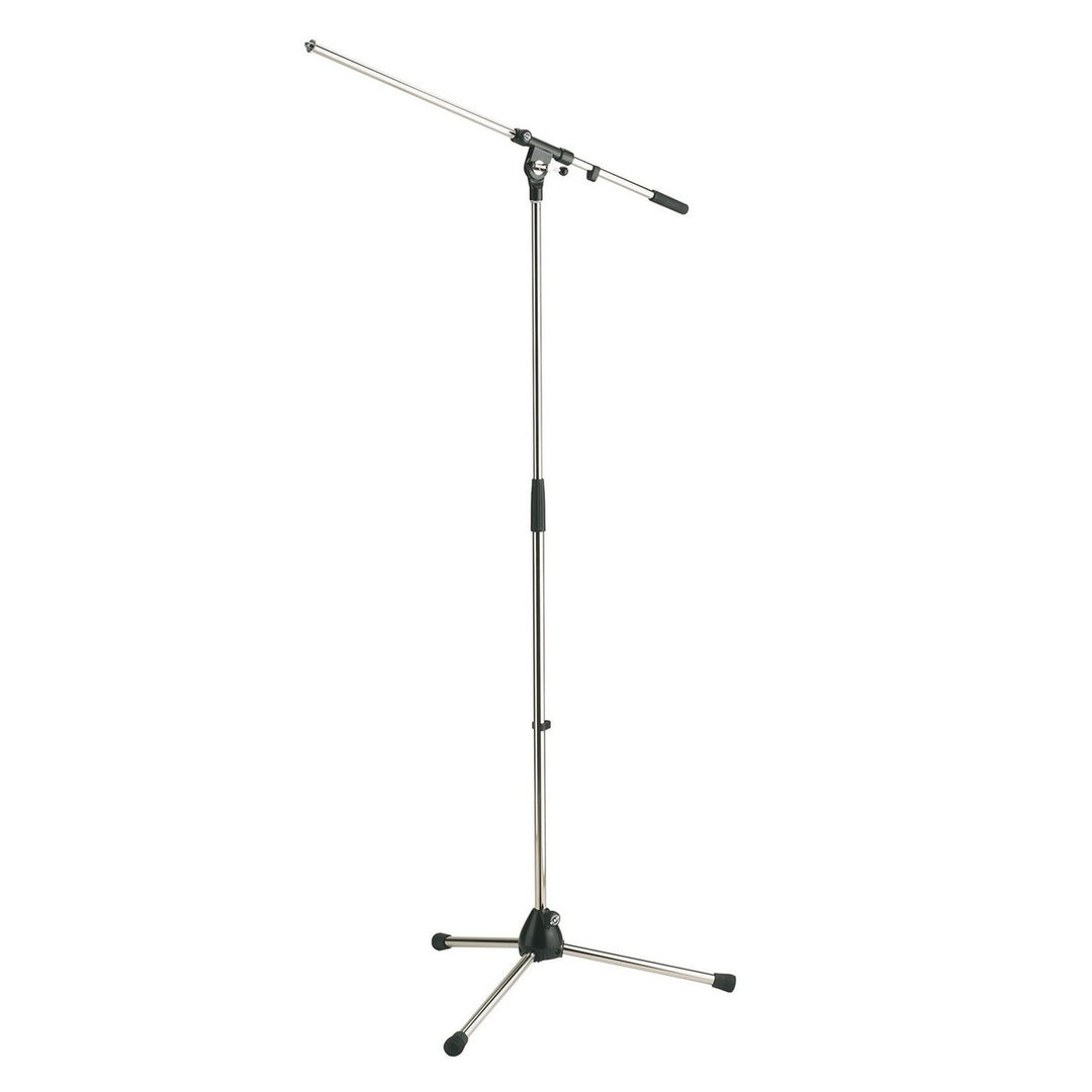 K&M 210/2 Microphone Boom Stand (Chrome)