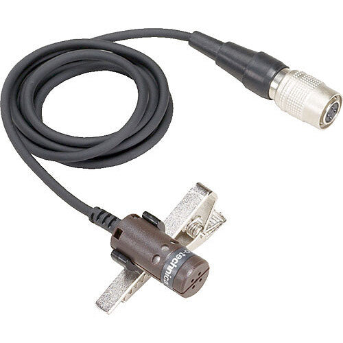 Audio-Technica AT829cW Cardioid Lavalier Condenser Microphone w/ Locking 4-Pin Hirose Connector