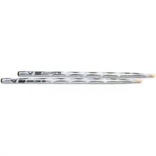 Vater VCS5A - Color Wrap 5A Silver Optic Wood Tip Drumsticks